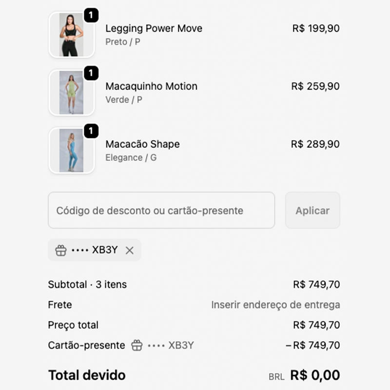 Quem recebe usa no checkout